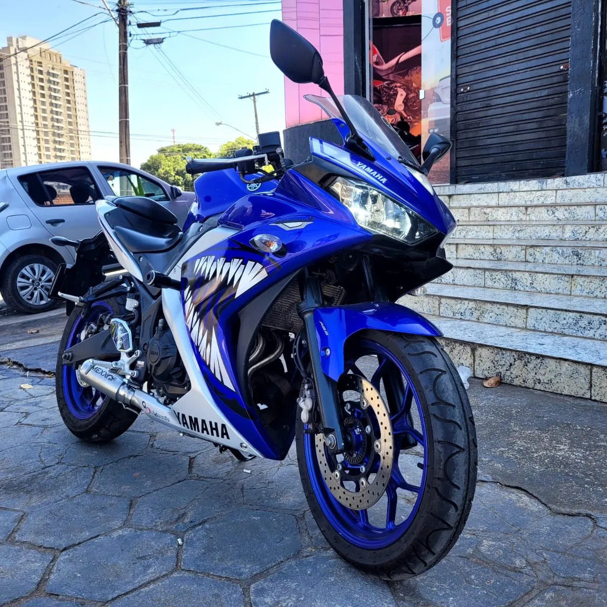 Full Exhaust System Mexx Yamaha R3 and MT-03 Bomber Inox