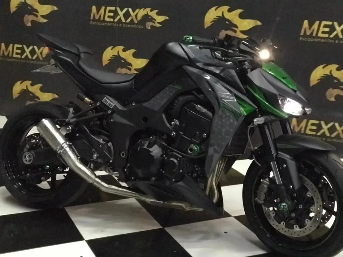 Escapamento Full Completo Mexx Kawasaki Z1000 Bomber Inox