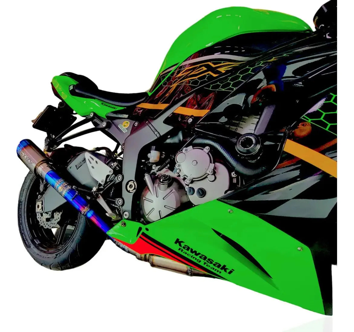 Full Exhaust System Mexx Kawasaki Ninja ZX-6R 636 Titanium