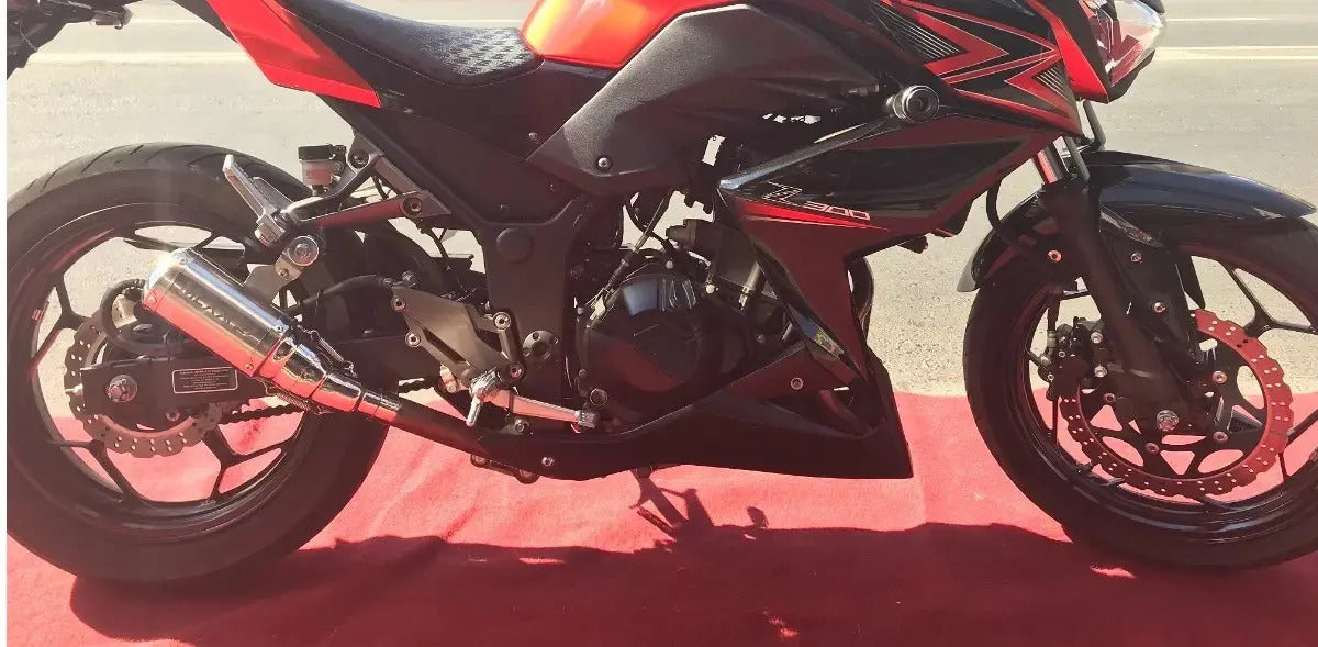 Sport Slip-On Bomber Mexx Kawasaki Z300 Inox 304