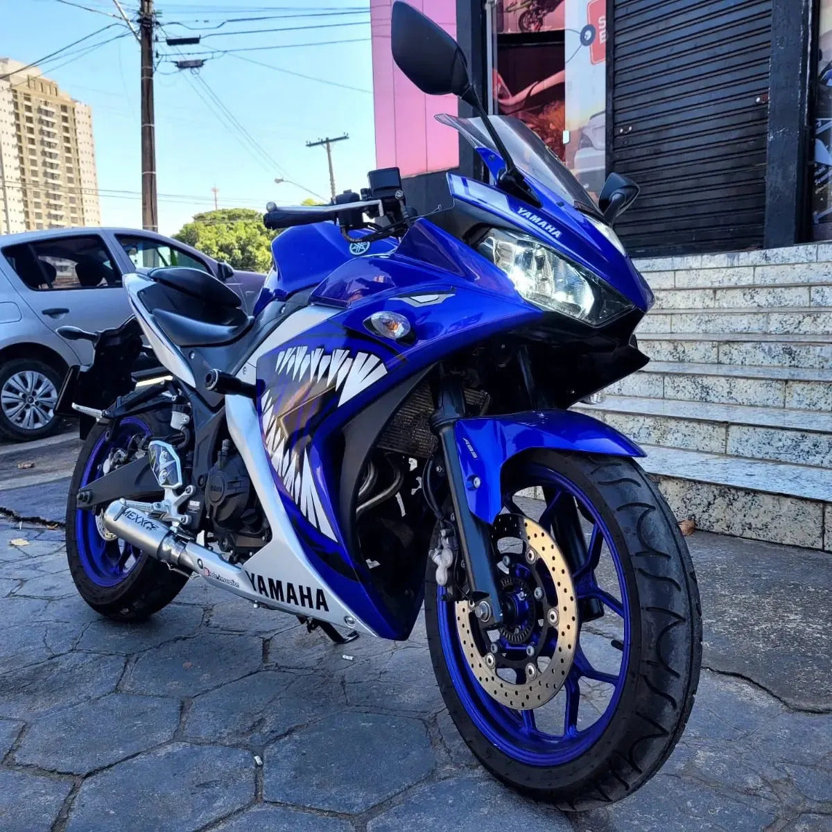 Full Exhaust System Mexx Yamaha R3 and MT-03 Bomber Inox