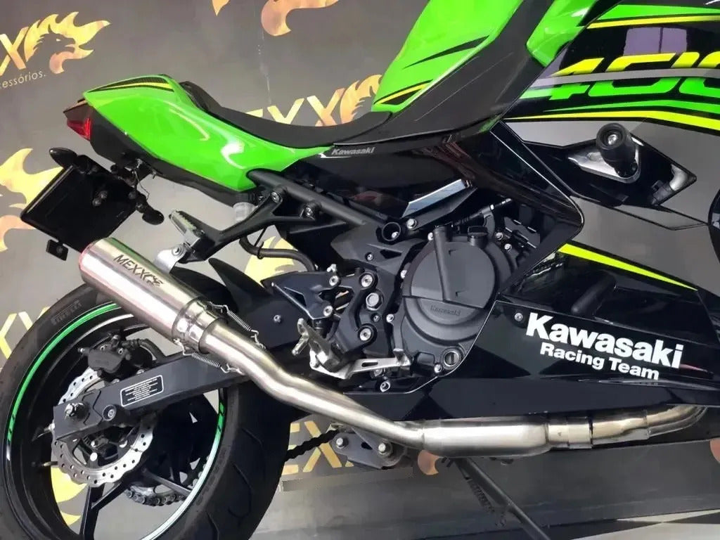 Escapamento Full Completo Mexx Kawasaki Ninja 400 Bomber