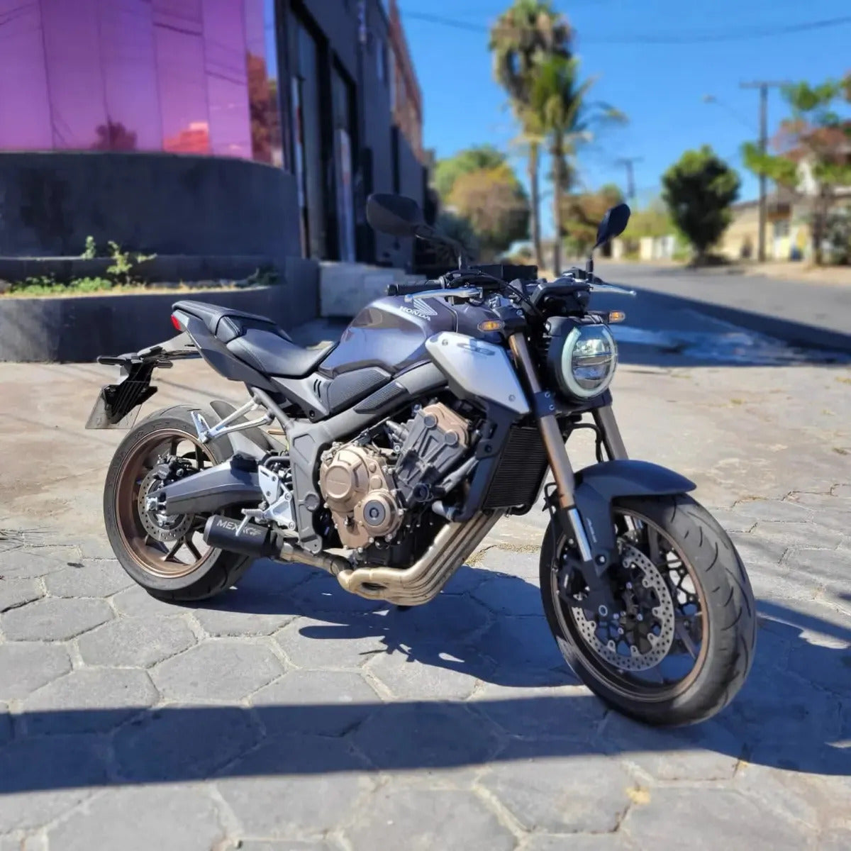 Ligne d'Échappement Complète Mexx Honda CB 650R Bomber Inox 304