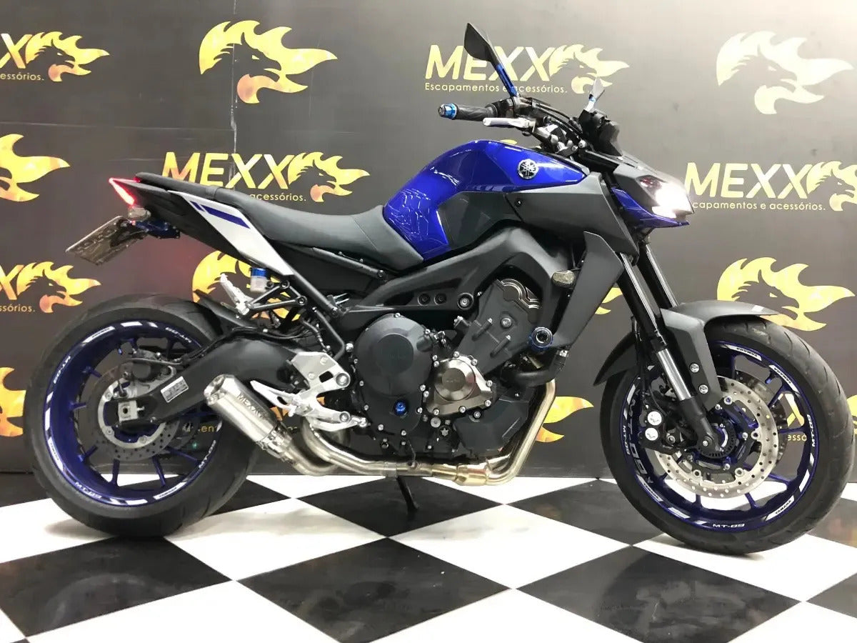 Escape Completo Full Mexx Yamaha MT-09 Bomber Inox