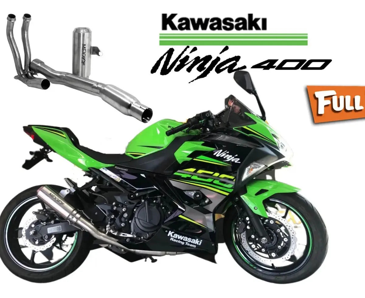 Escapamento Full Completo Mexx Kawasaki Ninja 400 Bomber