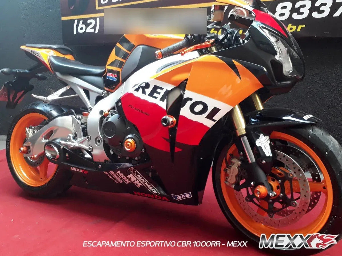 Escapamento Esportivo Mexx Honda Cbr 1000rr 2008 A 2011