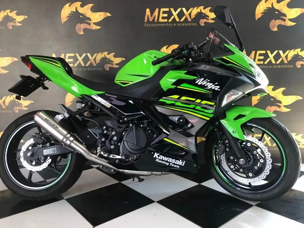 Escapamento Full Completo Mexx Kawasaki Ninja 400 Bomber