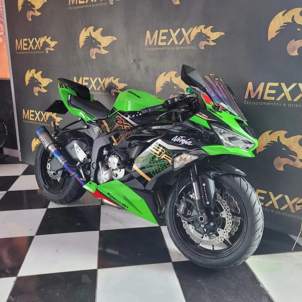 Full Exhaust System Mexx Kawasaki Ninja ZX-6R 636 Titanium