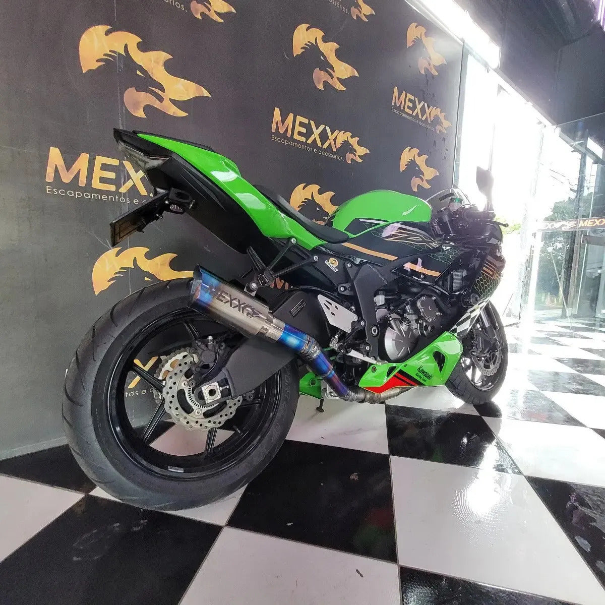 Full Exhaust System Mexx Kawasaki Ninja ZX-6R 636 Titanium