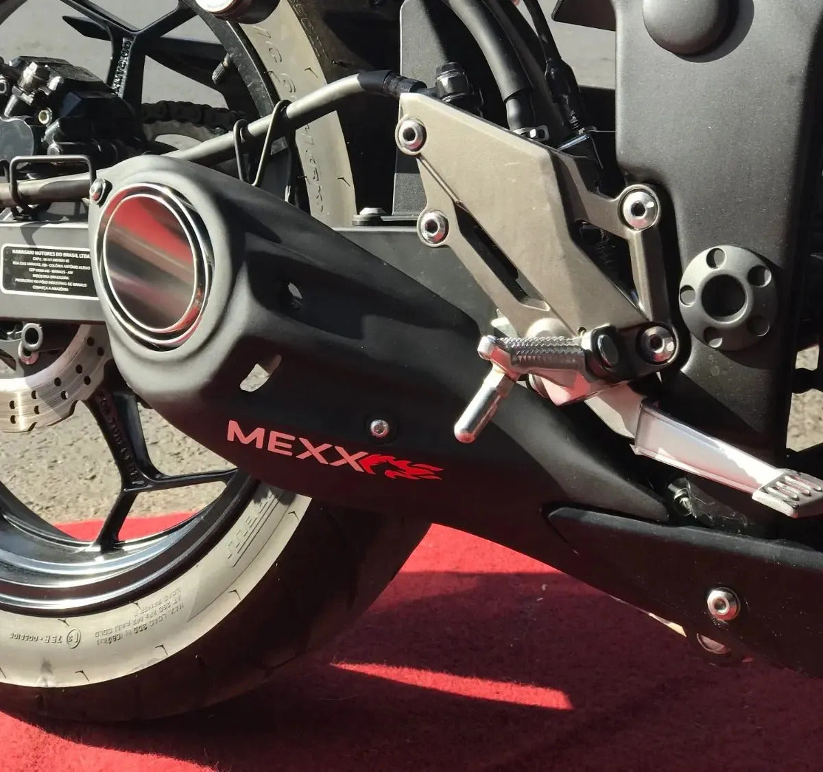 Ponteira Esportiva Taylor Made Mexx Kawasaki Z300 Inox 304