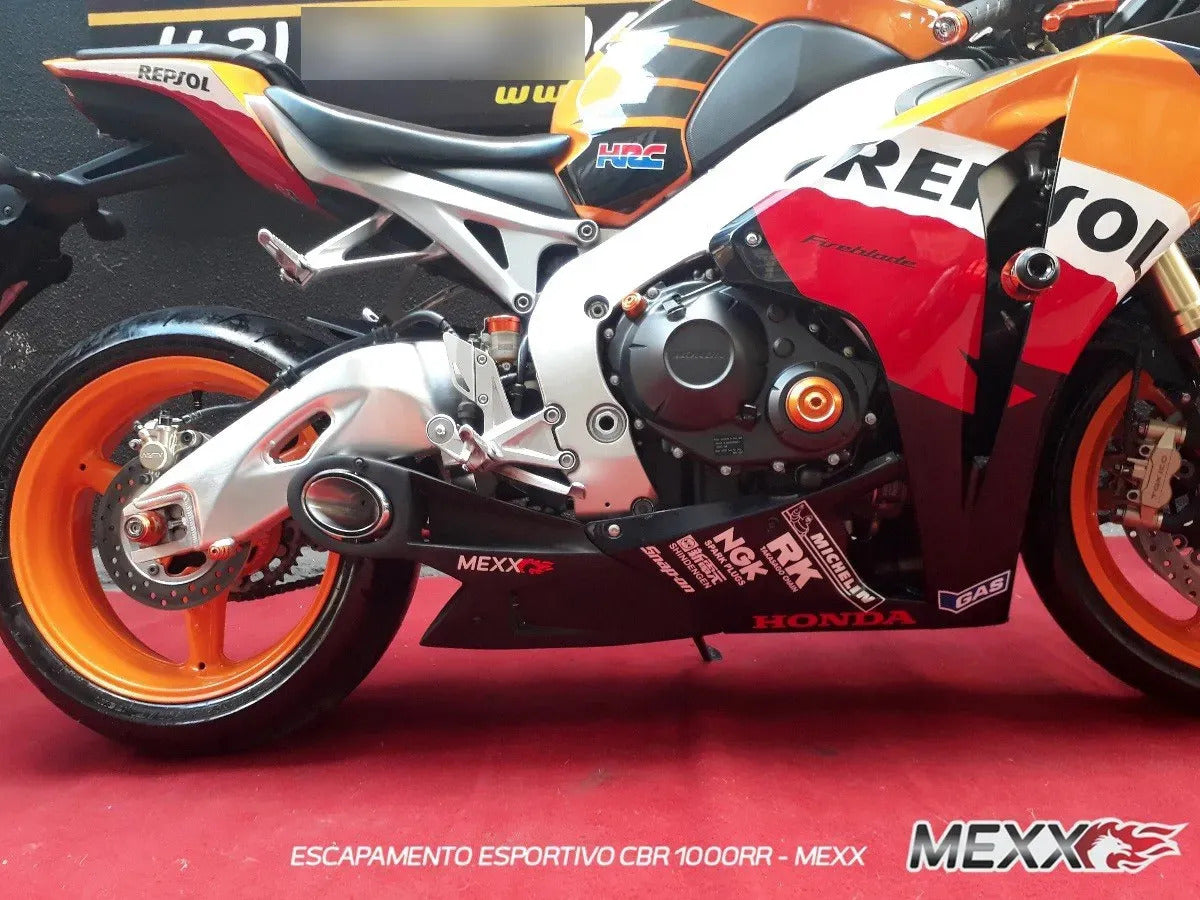 Escapamento Esportivo Mexx Honda Cbr 1000rr 2008 A 2011