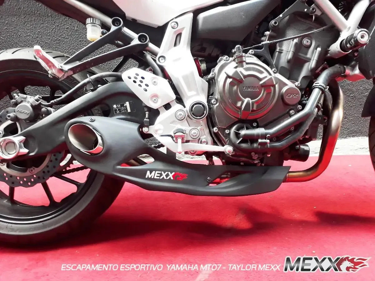 Escapamento Esportivo Mexx Yamaha Mt-07 2020 A 2026 Inox 304