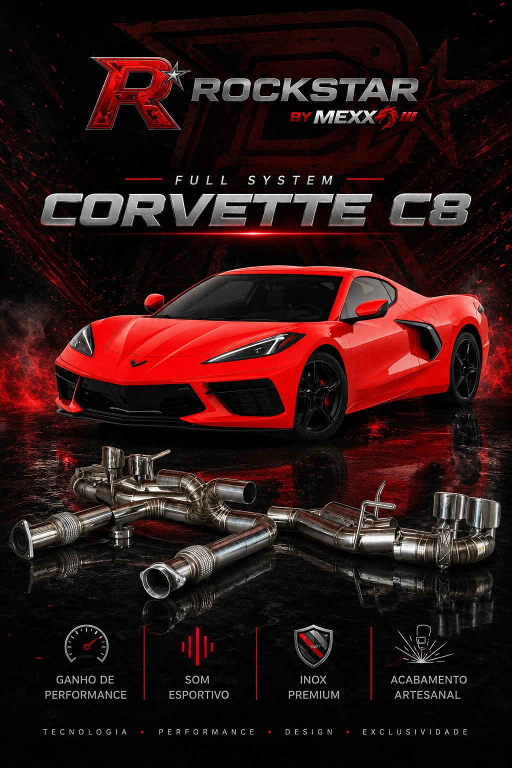 Échappement Sport Chevrolet Corvette C8 Mexx