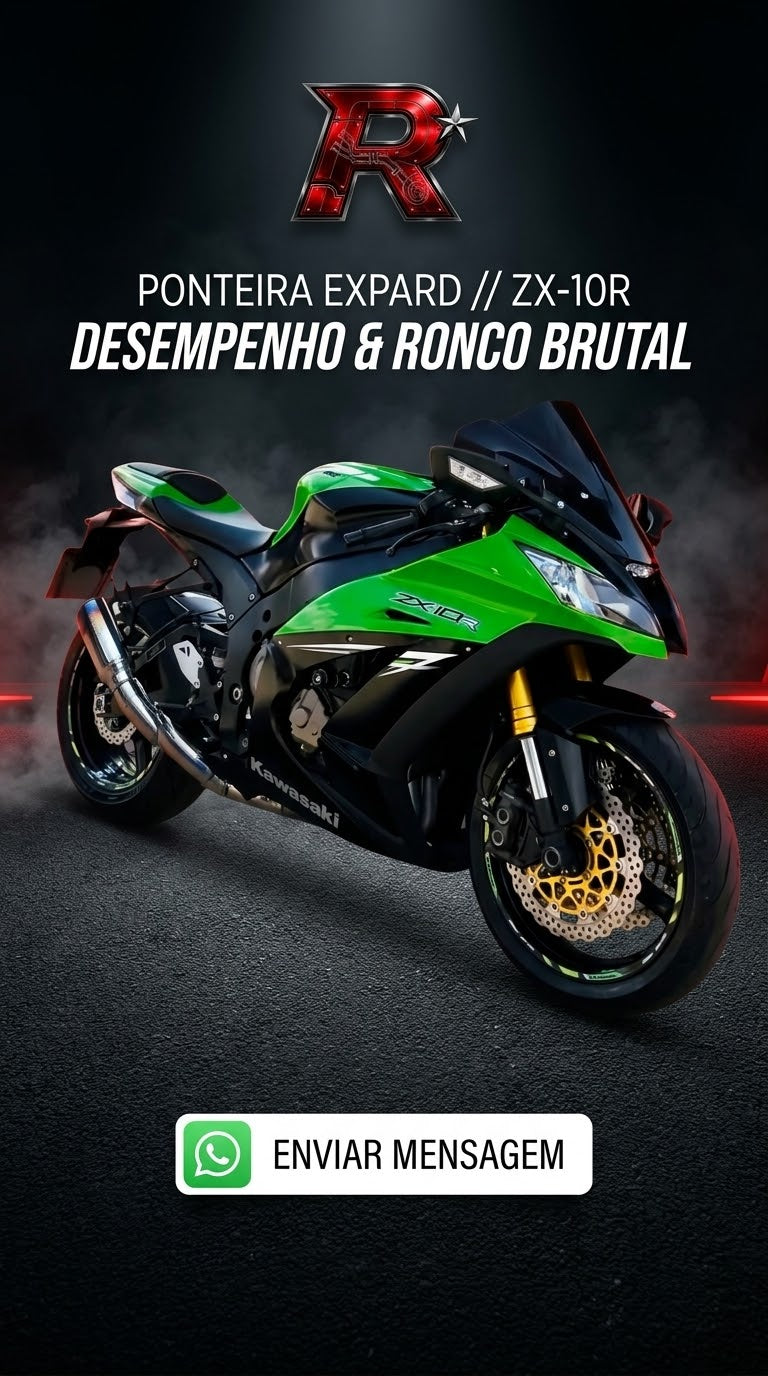 Ponteira Expard para ZX-10R - desempenho e ronco