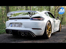 Carregar e reproduzir vídeo no visualizador da galeria, Som do Porsche 718 Cayman GT4 — boxer 4.0 aspirado

