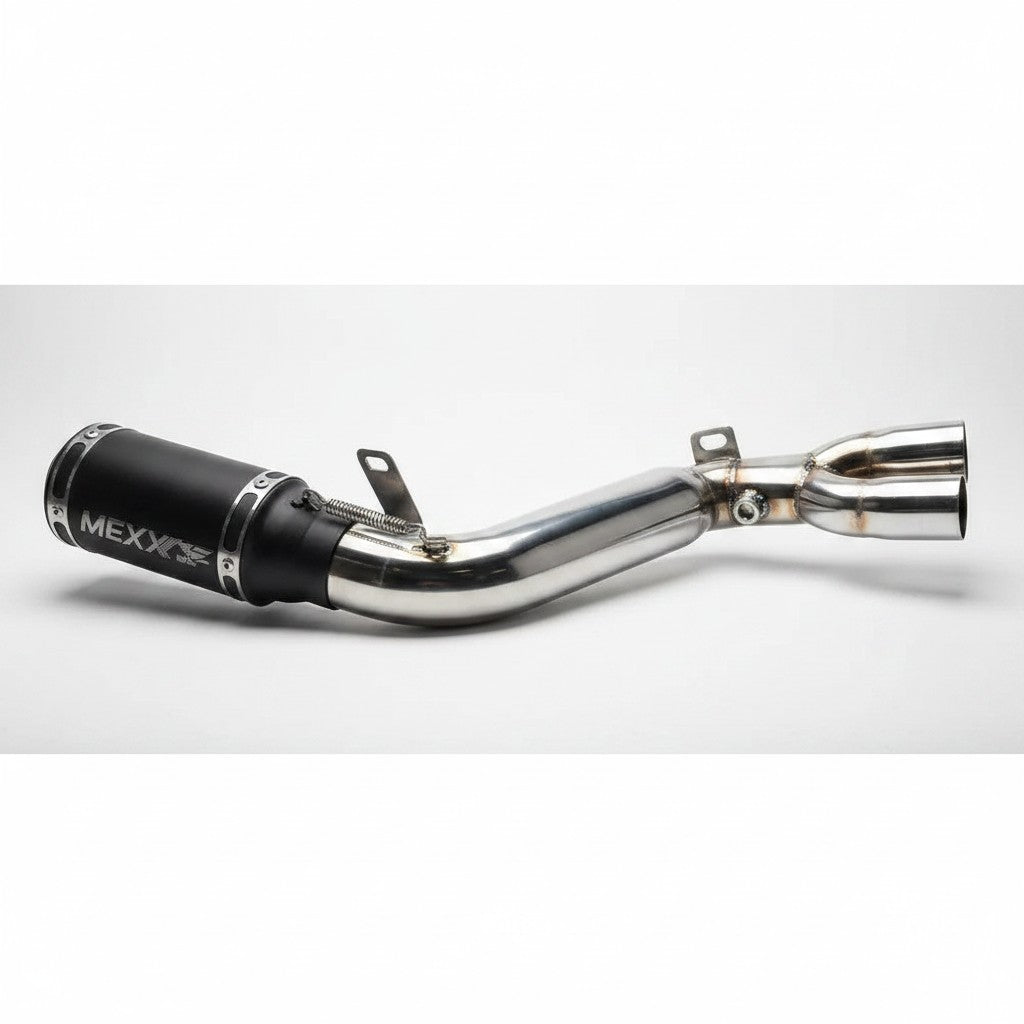 Ponteira de escapamento esportivo RockStar Performance para CB 1000R em aço inox com acabamento preto fosco