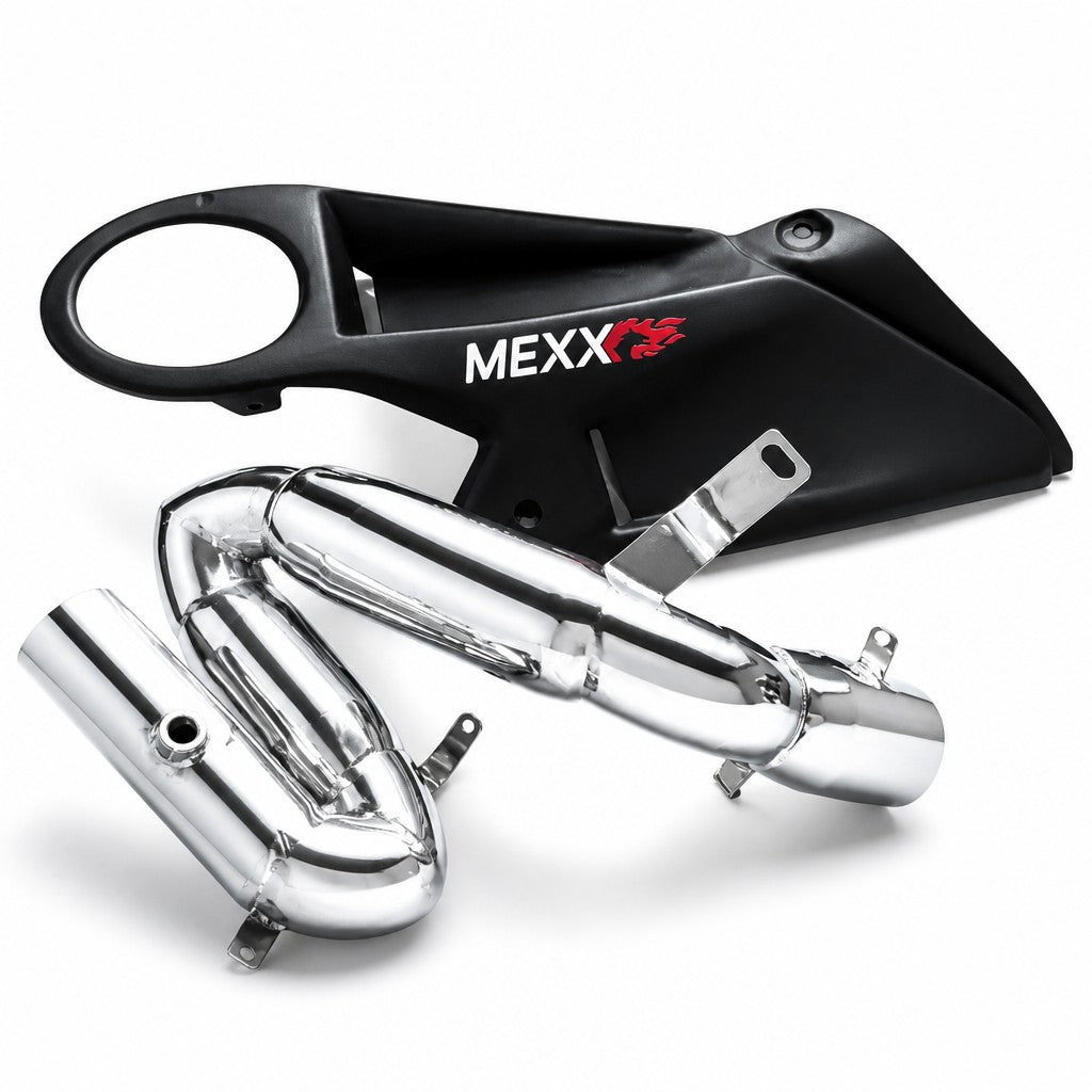 Ponteira de escapamento esportivo RockStar Performance em aço inox para Honda CBR 1000RR com capa protetora preta