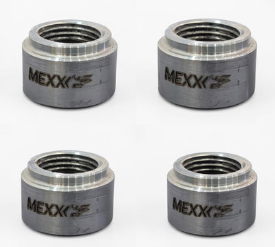 Quatro porcas de sonda lambda RockStar Performance em aço inox 304 para downpipe e coletor de escapamento