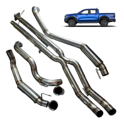 Escapamento Full Inox 304 Mexx Para Ford Ranger Raptor