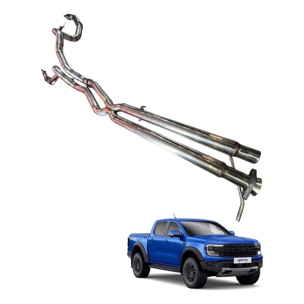 Escapamento Full Inox 304 Mexx Para Ford Ranger Raptor
