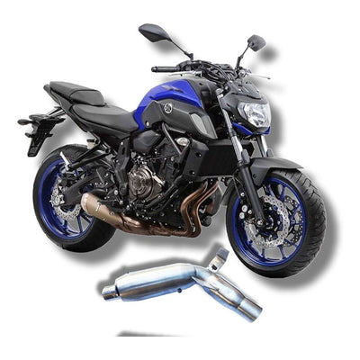Escapamento Esportivo Yamaha MT-07 Ponteira Inox Cod.148
