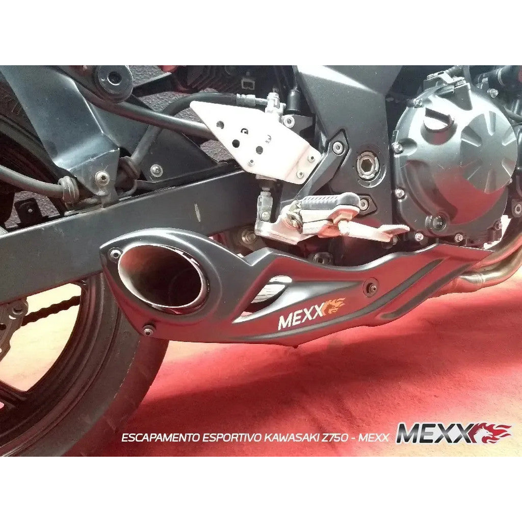Escapamento Esportivo Kawasaki Z750 2007 a 2012 Mexx