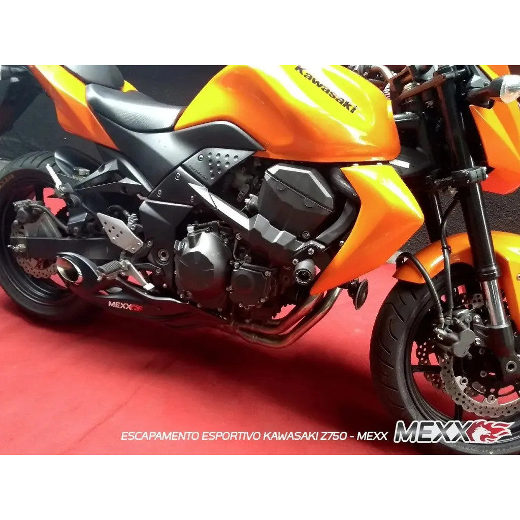Escapamento Esportivo Kawasaki Z750 2007 a 2012 Mexx