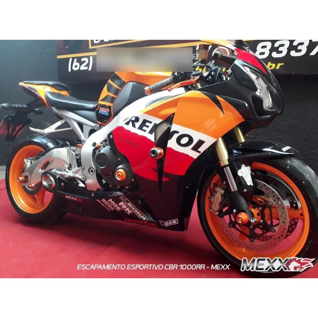 Escapamento Esportivo Honda CBR 1000RR 2008 a 2011 Taylor Made Mexx