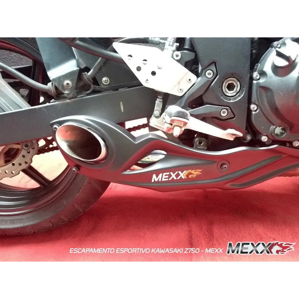 Escapamento Esportivo Kawasaki Z750 2007 a 2012 Mexx