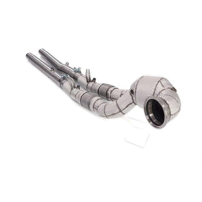 Downpipe esportivo em inox com manta térmica para Audi RS3 8Y 2.5 TFSI
